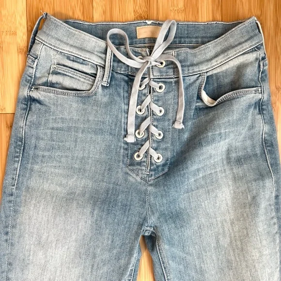 Mother The Dazzler Lace Up Ankle Jeans - Picture 5 of 6